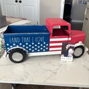 Rae Dunn Red, White & Blue Americana Truck